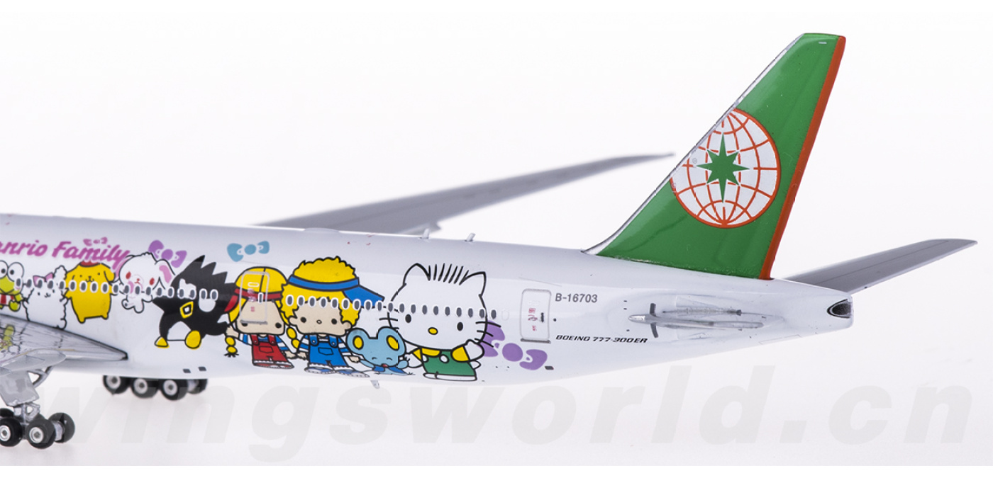 PH04037 EVA Air 长荣航空Boeing 777-300ER B-16703 Hello Kitty 牵 