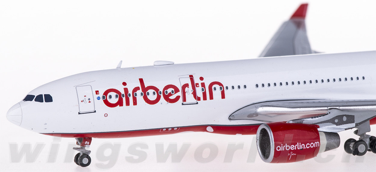 JC WINGS 1/200 エアベルリン航空 AIRBUS A330-200 JC Wings Air Berlin Airbus A330-200 Berlin Brandenburg