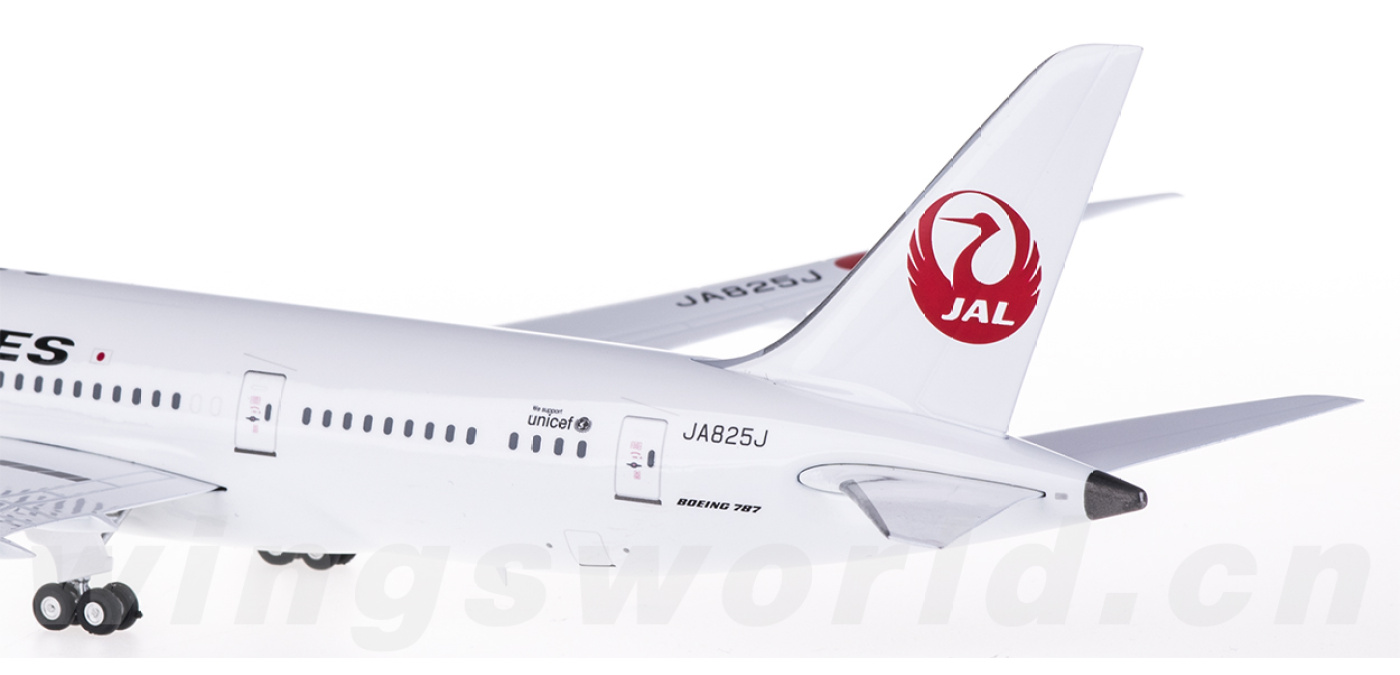 JAL 日本航空 787-8 JA825J 1/400 モデル phoenix