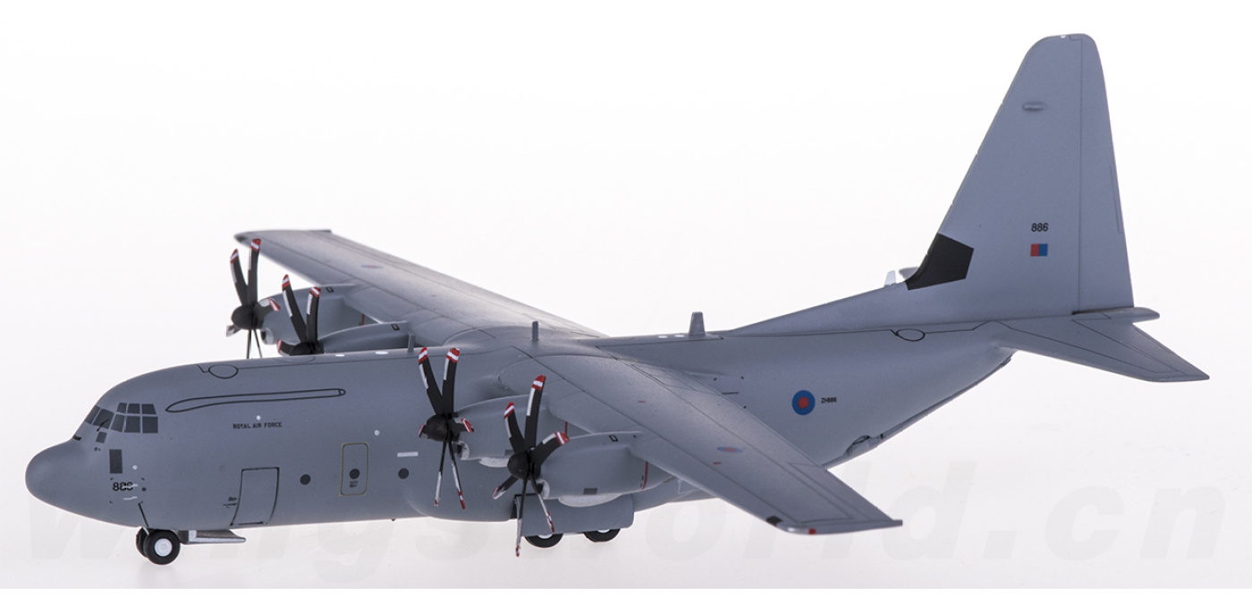 G2RAF713 RAF 英国皇家空军Lockheed C-130J ZH886 Geminijets 1:200 