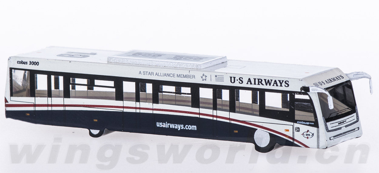 全美航空 cobus 3000 摆渡车2辆 geminijets 1:200 -飞机模型世界