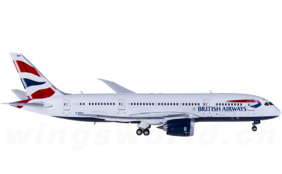 Geminijets 1:400 British Airways 英国航空 Boeing 787-8 G-ZBJC