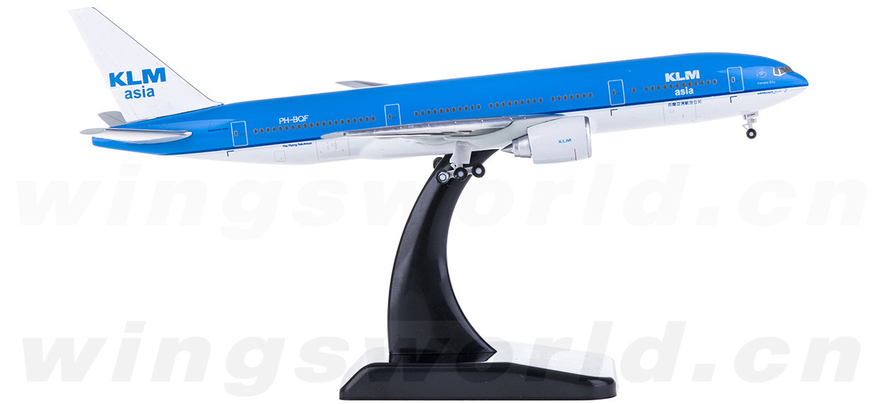 【Hogan】KLM オランダ航空|Airbus A350-900|1/200 HG400028 KLM 荷兰皇家航空Boeing 777-200ER PH-BQF Hogan 1:400