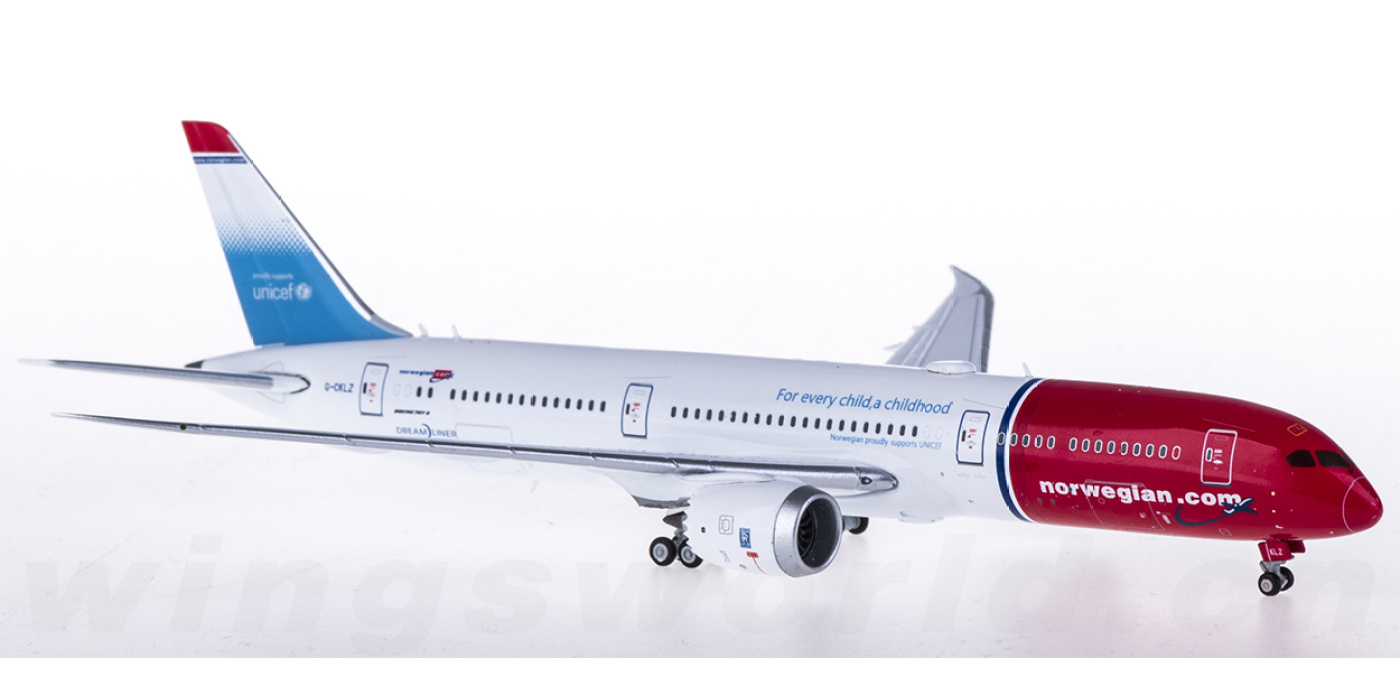 XX4027 Norwegian Air Shuttle 挪威航空Boeing 787-9 G-CKLZ JC Wings