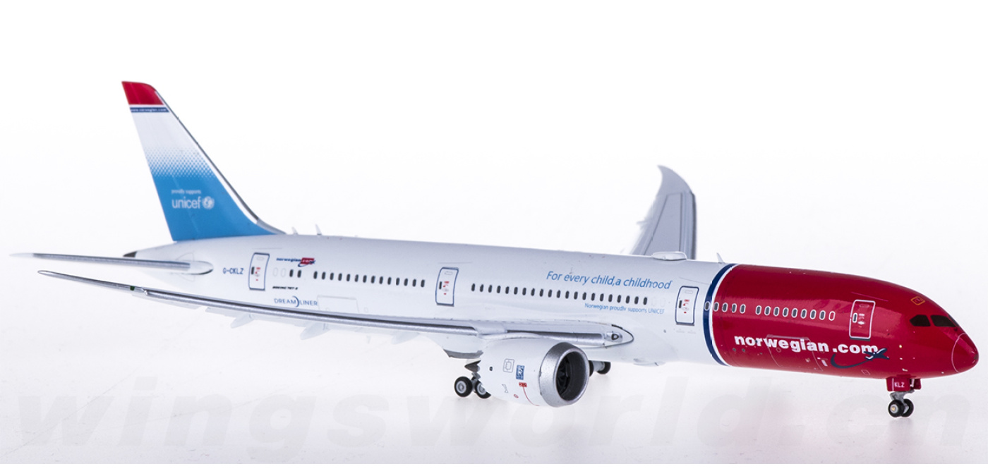 XX4027A Norwegian Air Shuttle 挪威航空Boeing 787-9 G-CKLZ 襟翼打开