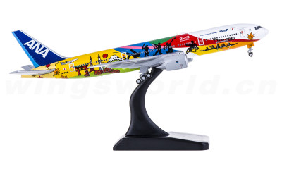 SA4015A ANA 全日空Boeing 777-200ER JA745A 襟翼放下版JC Wings 1:400