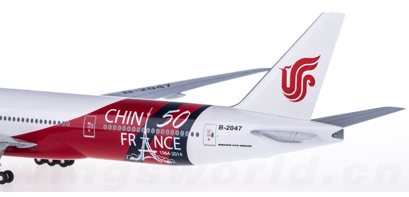 CA77W2047 中国国际航空Boeing 777-300ER B-2047 中法建交50周年