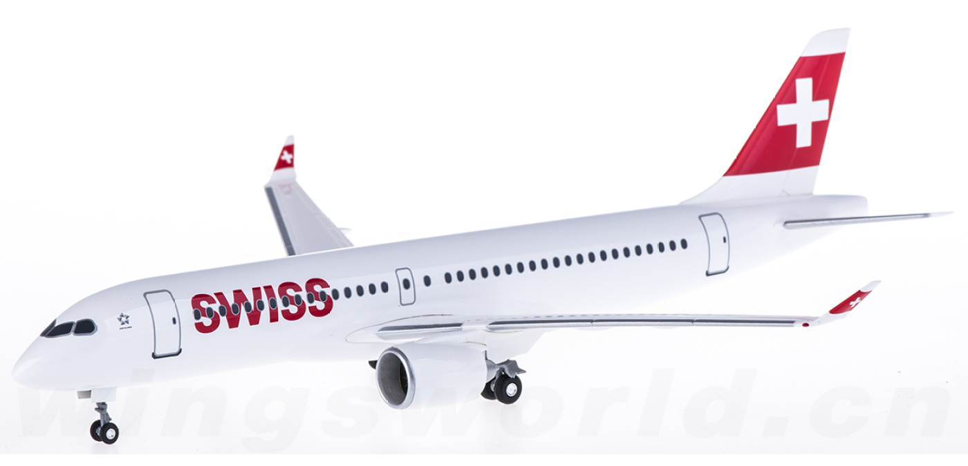 A297GRSJJ Swiss 瑞士国际航空Bombardier CS300 Hogan 1:200