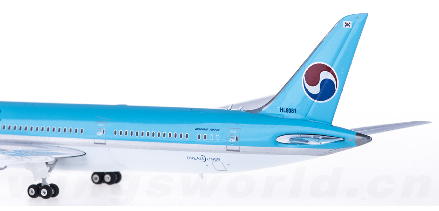 Phoenix Korean Air 大韓航空 B787-9 1:400 Phoenix KOREAN AIR BOEING 787-9 Passenger Airplane