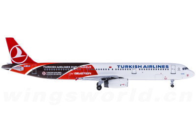 AeroClassics 1:400 Turkish Airlines 土耳其航空 Airbus A321 TC-JRO 欧洲冠军联赛