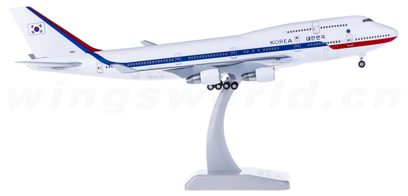 HG0472GR Boeing 747-400 韩国政府专机10001 Hogan 1:200 -飞机模型世界