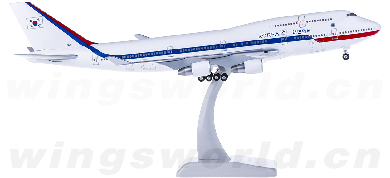 HG0472GR Boeing 747-400 韩国政府专机10001 Hogan 1:200 -飞机模型世界