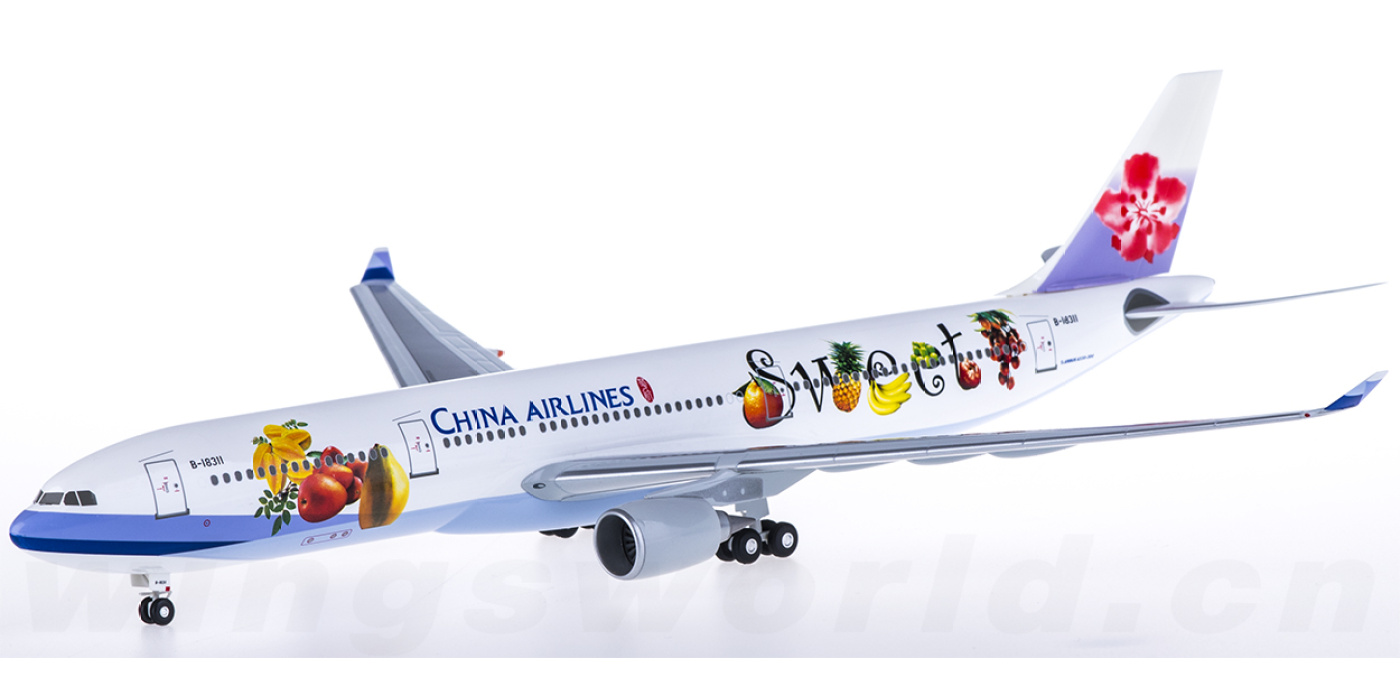 Hogan 1/200 中華航空　China AIR　エアバス　A330-300 Hogan Hogan China Airlines A330-300 W/GEAR die-cast model