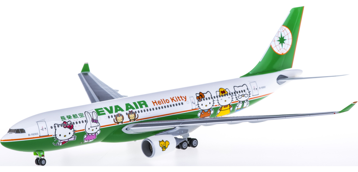 HG3350G EVA Air 长荣航空Airbus A330-200 B-16303 Hello Kitty