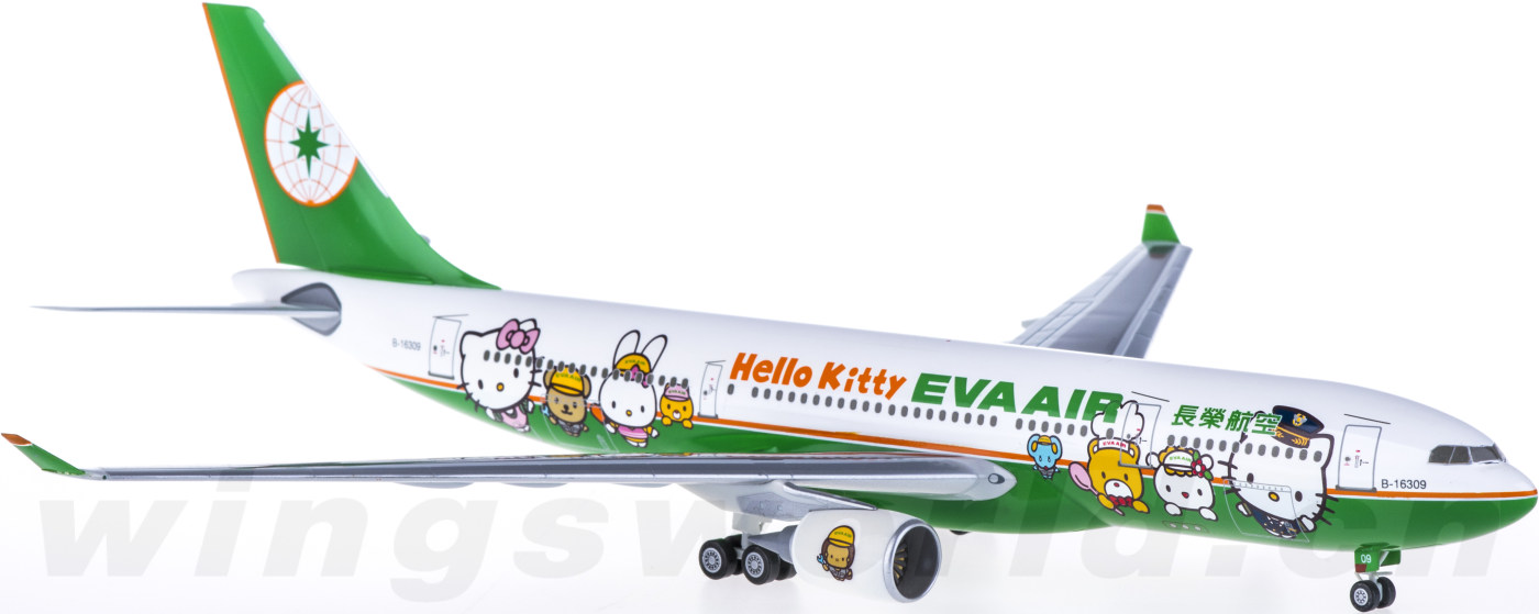 航空機・ヘリコプター HELLO KITTY JET EVA AIR AIRBUS A330-200 Sanrio Hello Kitty Jet EVA AIR AIRBUS A330-200 Model 1/200
