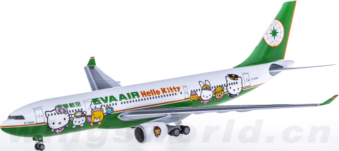 EVA AIR A330-300 1/200 ハローキティ hogan HOGAN WINGS EVA Air A330-300 Hello Kitty Model 1/200 Plastic