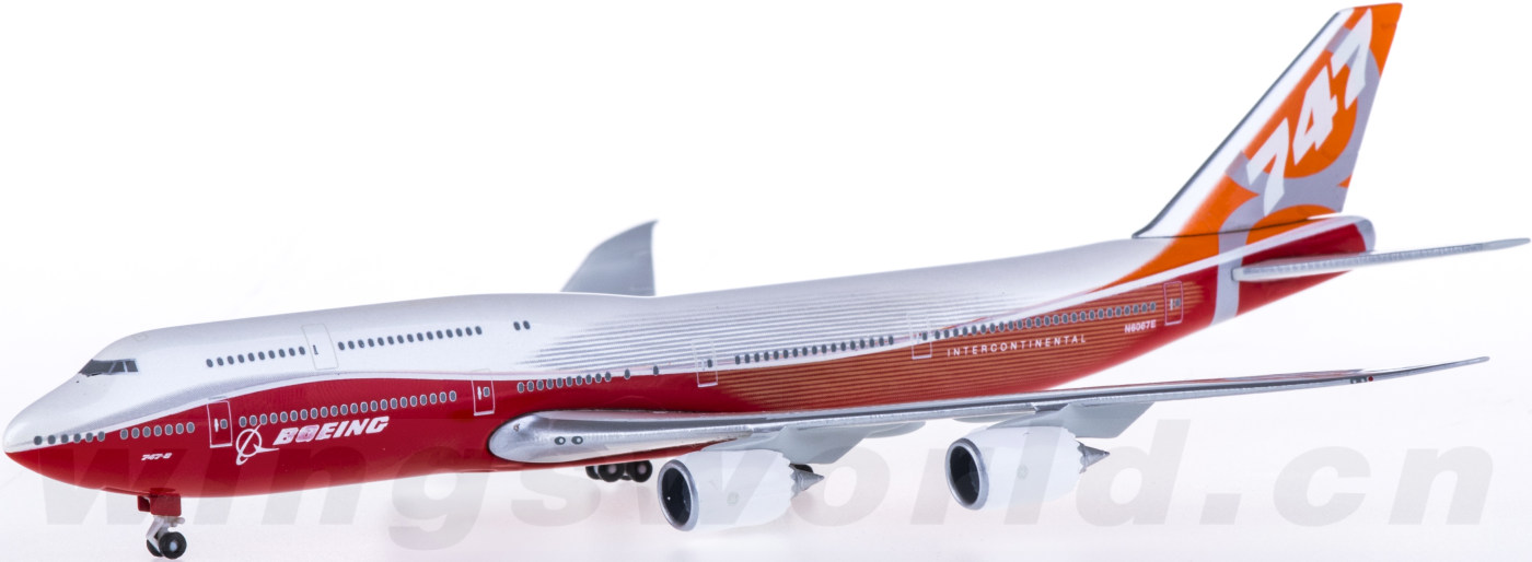 hogan 1:500 hg8904 boeing 747-8 n6067e 日出彩绘
