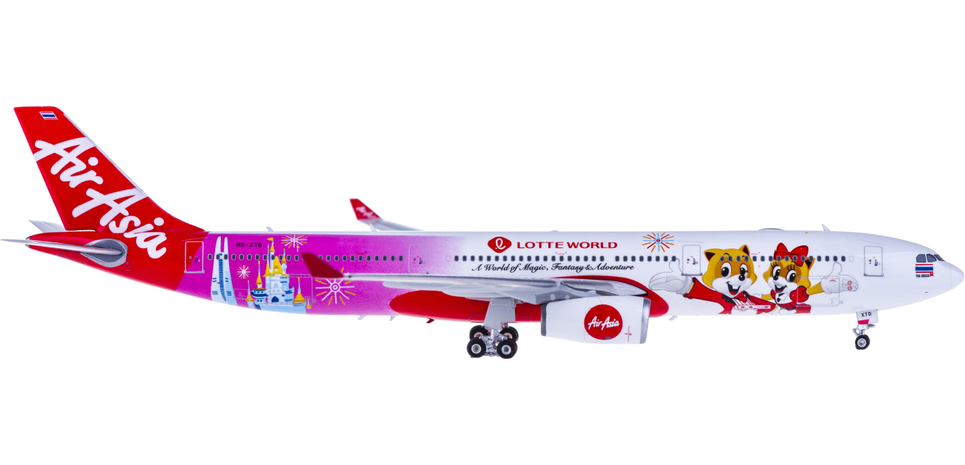 PH04234 AirAsia 亚洲航空Airbus A330-300 HS-XTD Phoenix 1:400