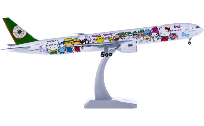 Hogan 1:200 EVA Air 长荣航空 Boeing 777-300ER B-16703 Hello Kitty 牵手机