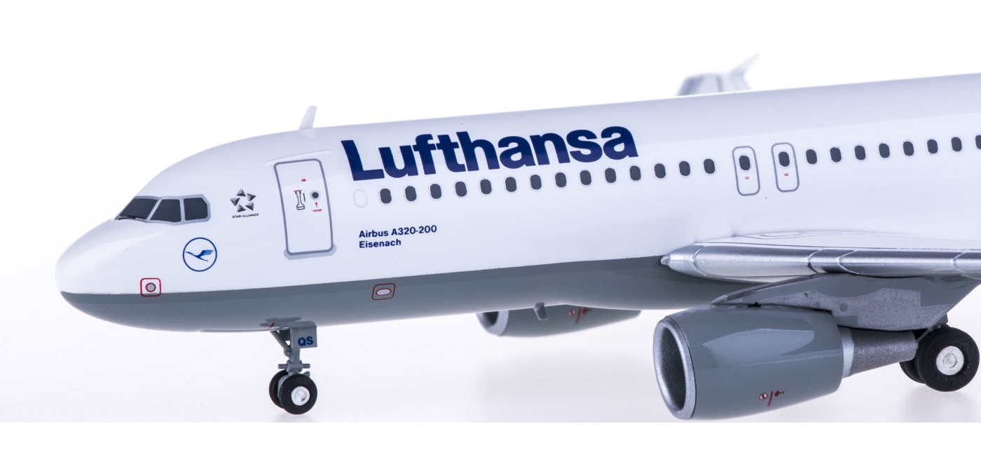 553766 Lufthansa 汉莎航空Airbus A320 D-AIQS Herpa 1:200