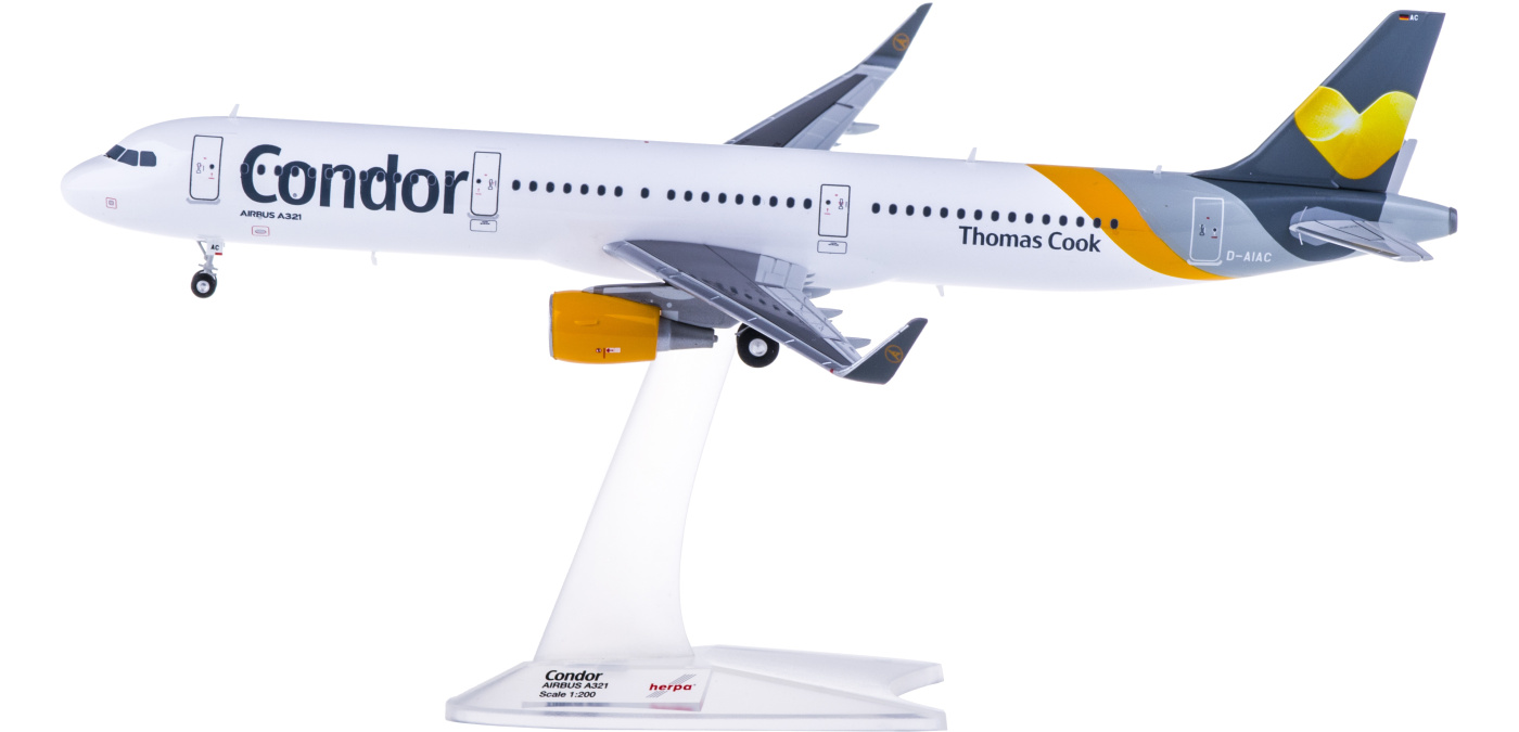 557689 Condor 神鹰航空Airbus A321 D-AIAC Herpa 1:200 -飞机模型世界
