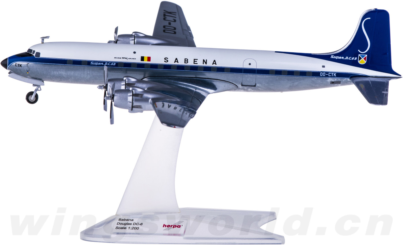 【中古】herpa Boeing 6個 Herpa Wings 1:500 PAN AM Douglas DC-6 Clipper Berlin (517362