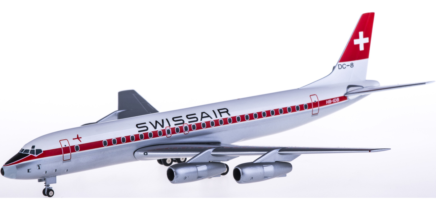 SWISSAIR スイスエア　Douglas DC-8-53　ヘルパ　1/200 SWISSAIR スイスエア Douglas DC-8-53 ヘルパ 1/200 - メルカリ