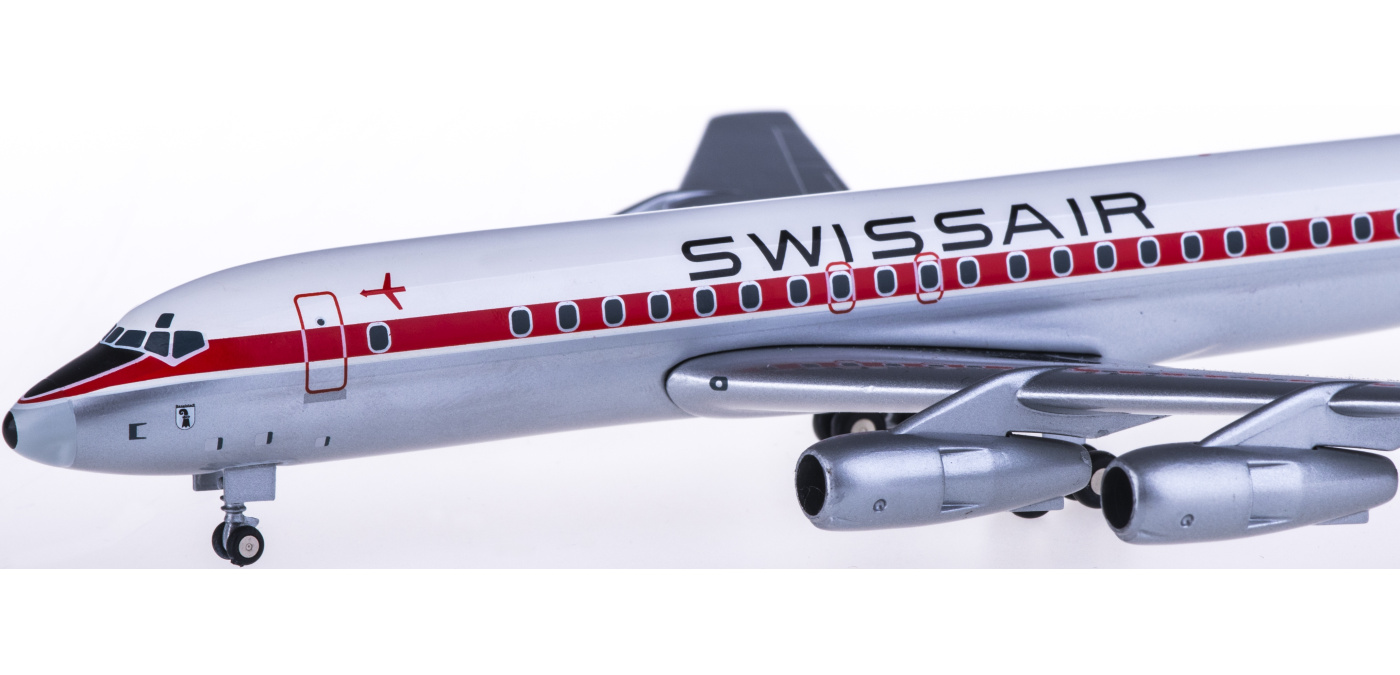 SWISSAIR スイスエア　Douglas DC-8-53　ヘルパ　1/200 SWISSAIR スイスエア Douglas DC-8-53 ヘルパ 1/200 - メルカリ