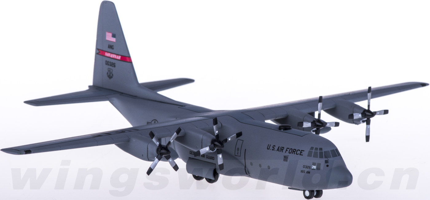 HG7945 USAF 美国空军Lockheed C-130H 大力神运输机00326 Hogan 1:200