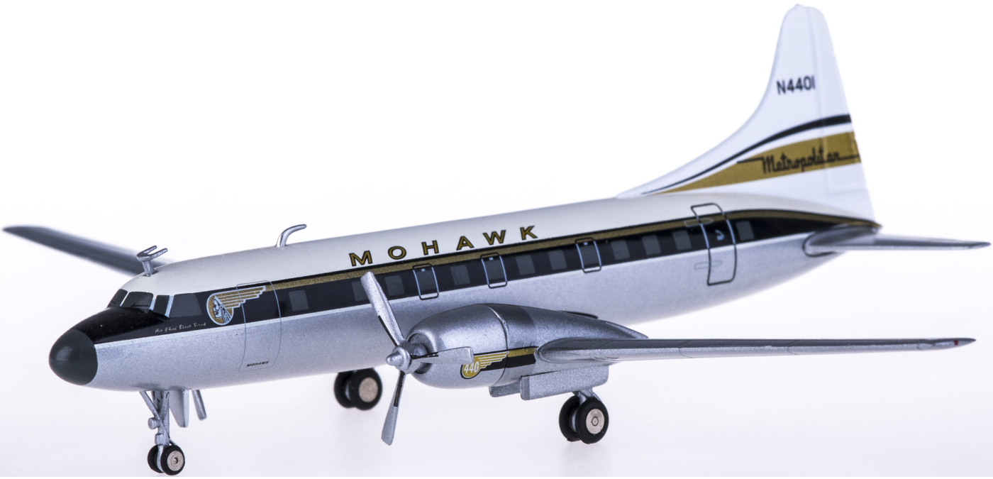 553780 Mohawk Airlines Convair CV-440 N4401 Herpa 1:200 -飞机模型世界