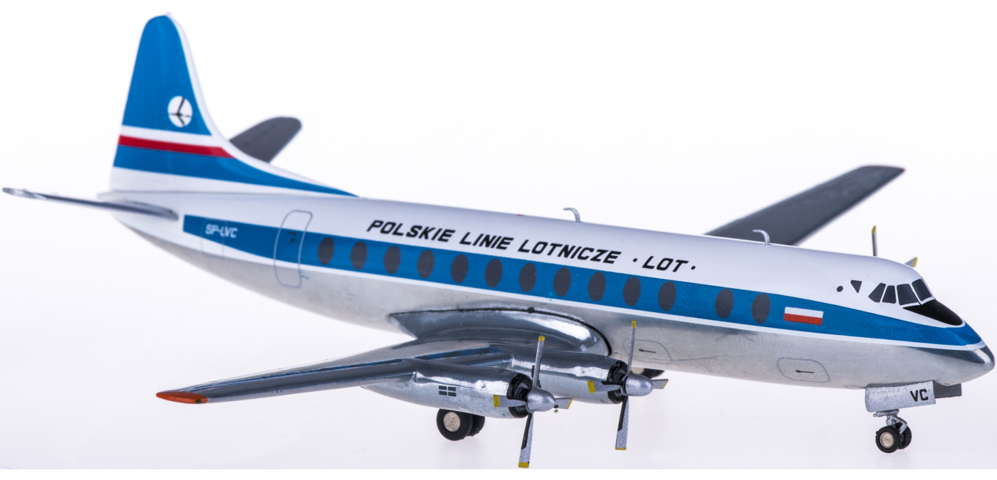 554657 LOT 波兰航空Vickers Viscount 800 SP-LVC Herpa 1:200