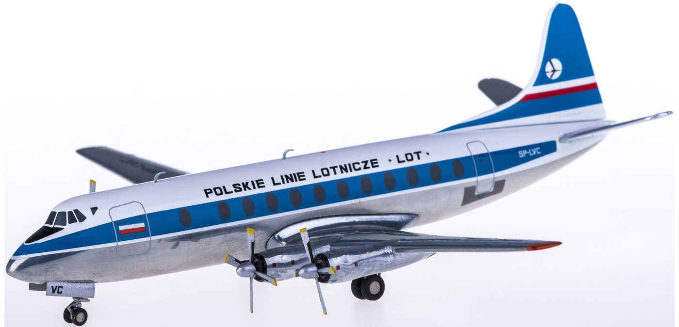 554657 LOT 波兰航空Vickers Viscount 800 SP-LVC Herpa 1:200