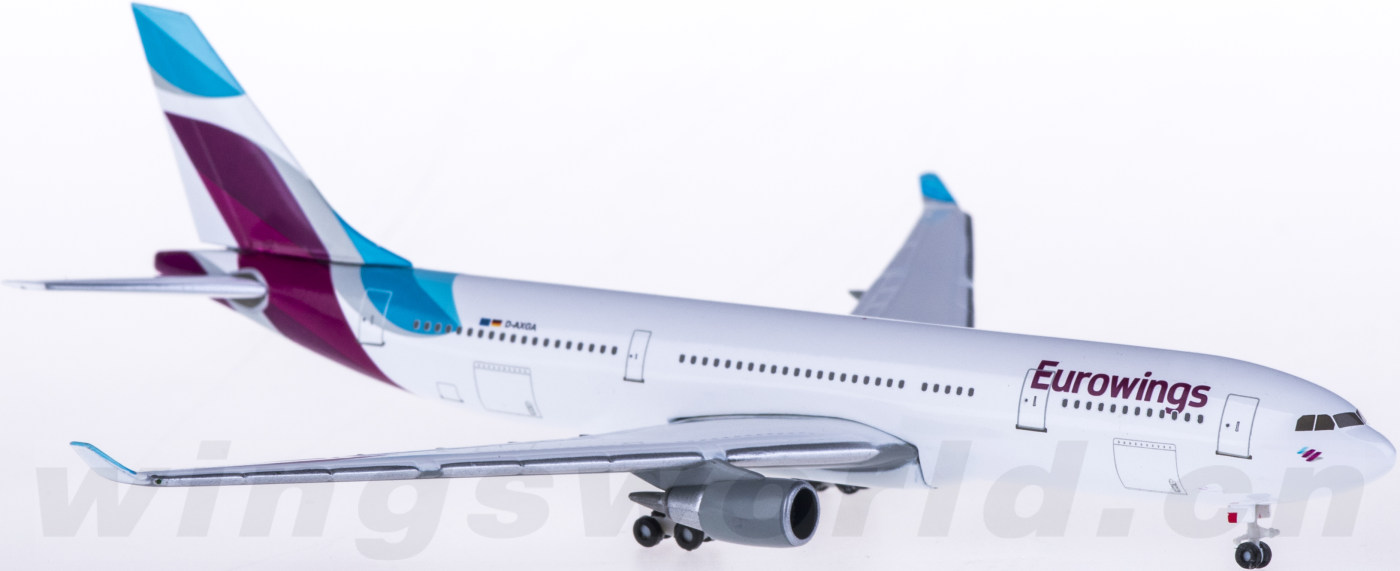 1/400  ユーロウィングス航空　エアバスＡ－３３０－２００　Ｄ－ＡＸＧＡ 1/400 ユーロウィングス航空 エアバスA－330－200 D