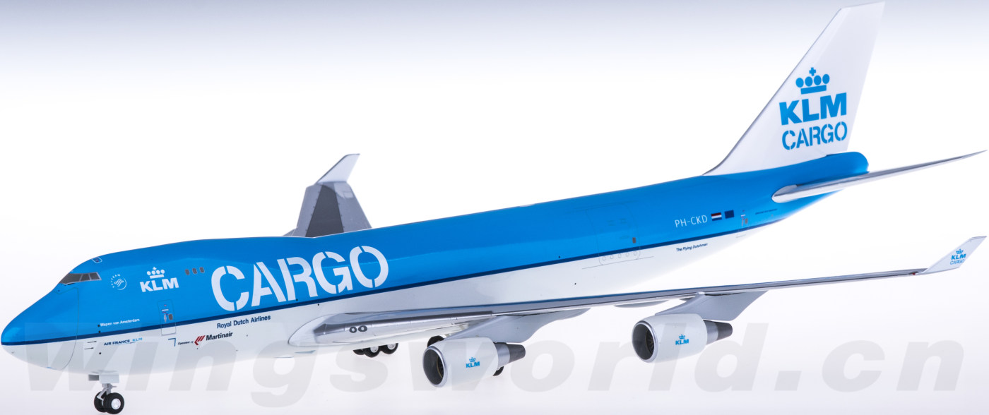 HG0571GR KLM 荷兰皇家航空Boeing 747-400ERF PH-CKD 货机Hogan 1:200