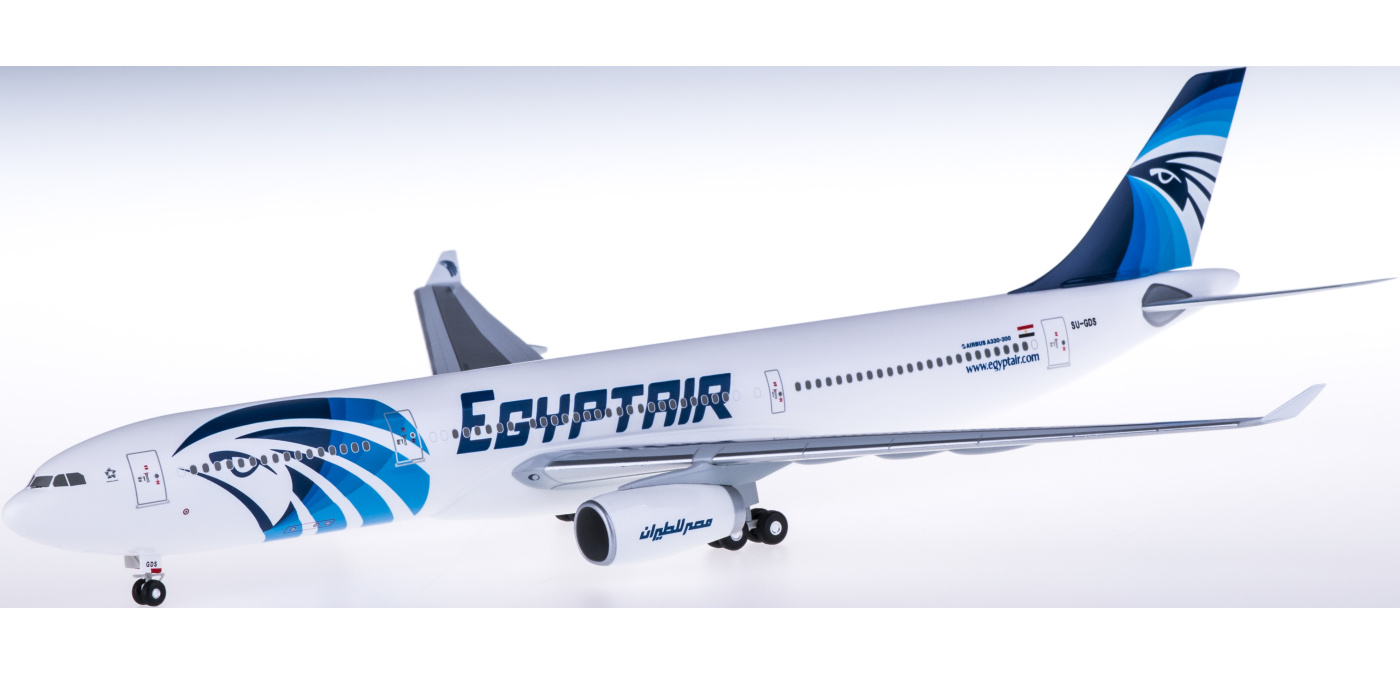 HG10222GR EgyptAir 埃及航空Airbus A330-300 SU-GDS Hogan 1:200 