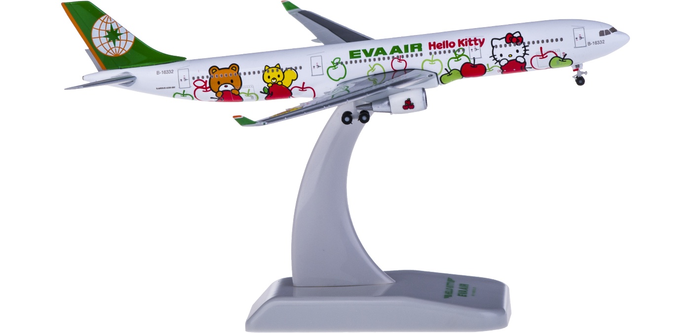 HG9987 EVA Air 长荣航空Airbus A330-300 B-16332 Hello kitty