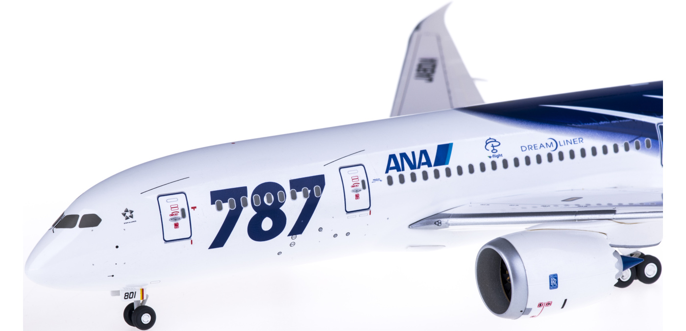 NH20054 ANA 全日空Boeing 787-8 JA801A 地面姿势Hogan 1:200 -飞机