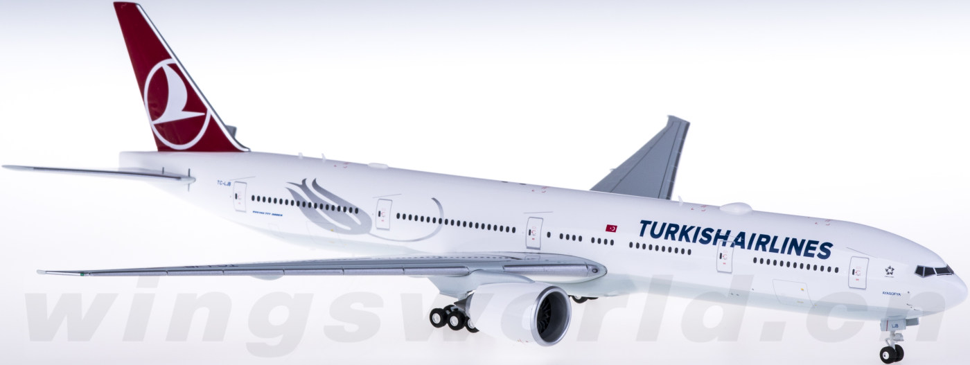 559379 Turkish Airlines 土耳其航空Boeing 777-300ER TC-LJB Herpa 1:200 -飞机模型世界