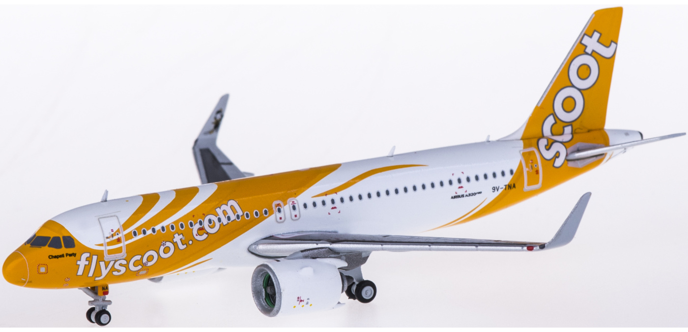 XX4078 Scoot 酷航Airbus A320neo 9V-TNA JC Wings 1:400 -飞机
