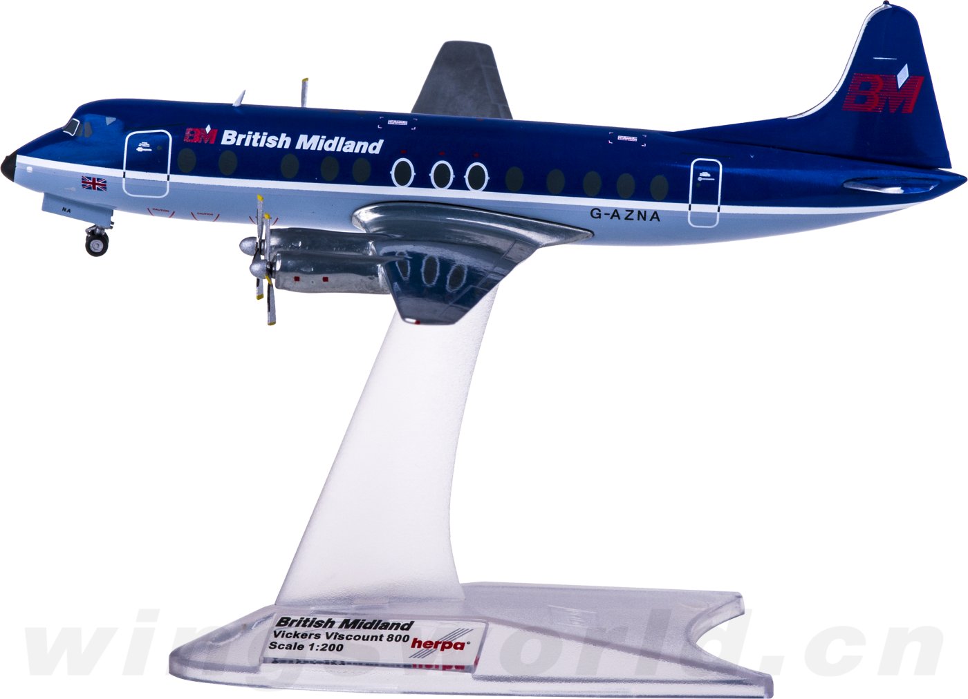 Lufthansa Vickers Viscount 800 D-ANAC Herpa Wings 572255