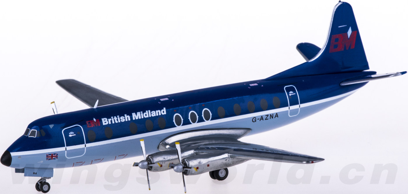 航空機・ヘリコプター Herpa 1/200 Vickers Viscount 800 Herpa Vickers Viscount 800 1/200 Scale British World