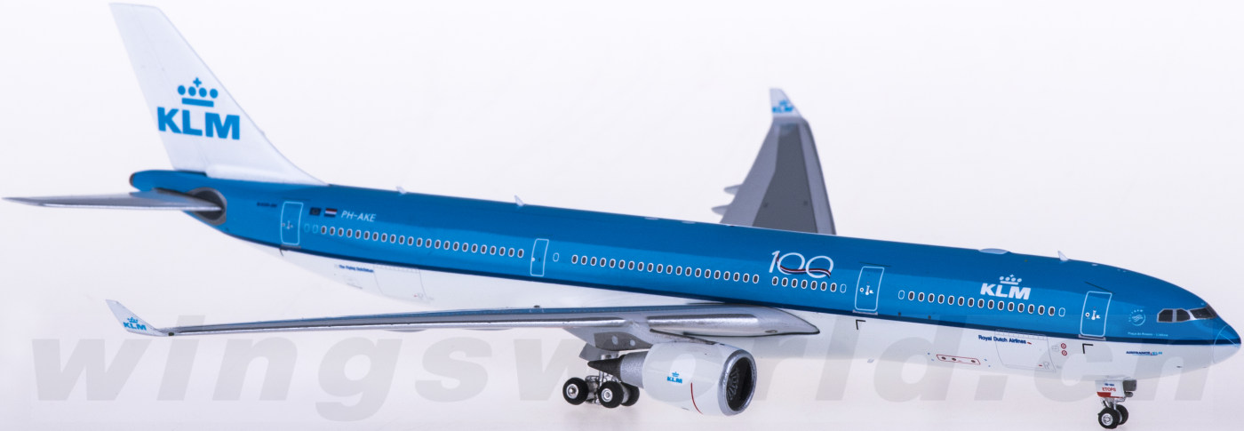 PH11592 KLM 荷兰皇家航空Airbus A330-300 PH-AKE Phoenix 1:400
