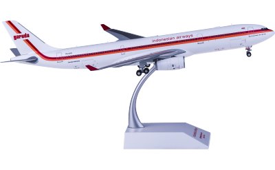 JC Wings 1:200 Garuda Indonesia 印度尼西亚鹰航 Airbus A330-300 PK-GHD 复古彩绘