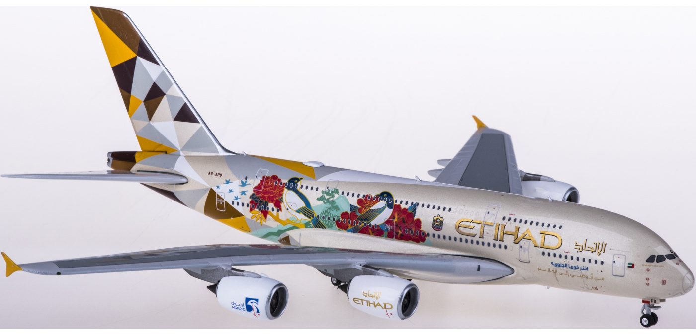 [値下げ]ETIHAD航空AIRBUS A380 1/400 1:400 Phoenix Airbus A380-800 Etihad Airways A6-APG Year of