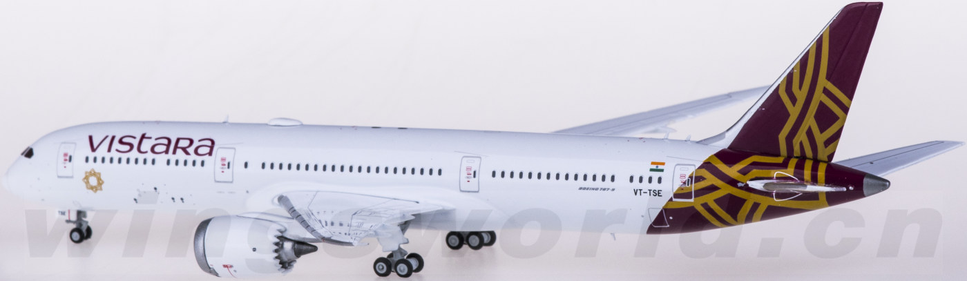 Vistara航空 Boeing 787-9 1/500 Herpa Vistara 787-9 (limited) HE536868 1:500