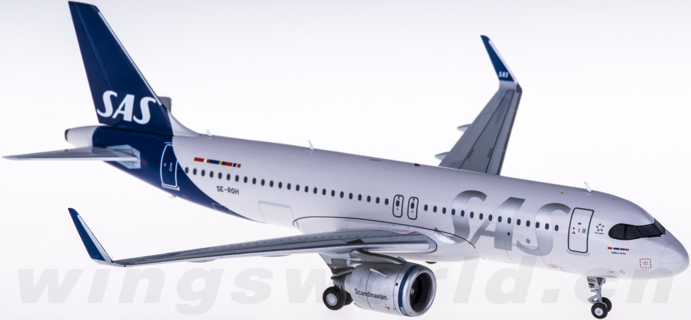 xx2368 sas 北歐航空 airbus a320neo se-roh jc wings 1:200 -飛機