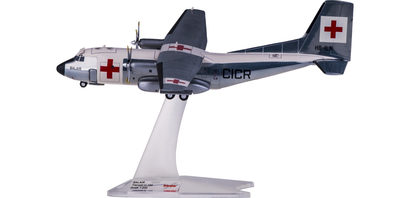 570701 Balair Transall C-160 HB-ILN Herpa 1:200 -飞机模型世界