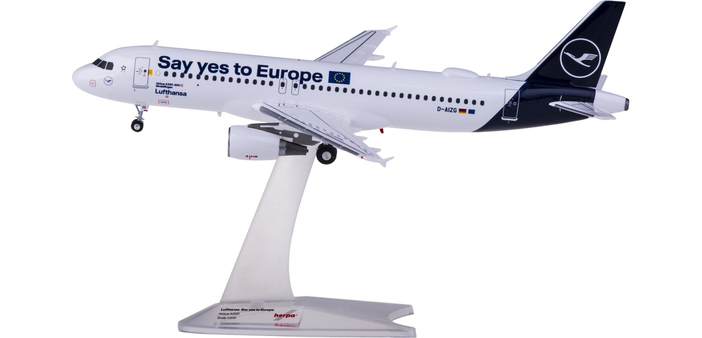 559997 Lufthansa 汉莎航空Airbus A320 D-AIZG Say yes to Europe 