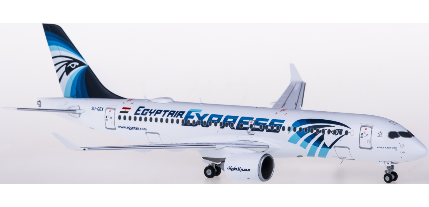 570787 EgyptAir 埃及航空Airbus A220-300 SU-GEX Herpa 1:200 -飞机