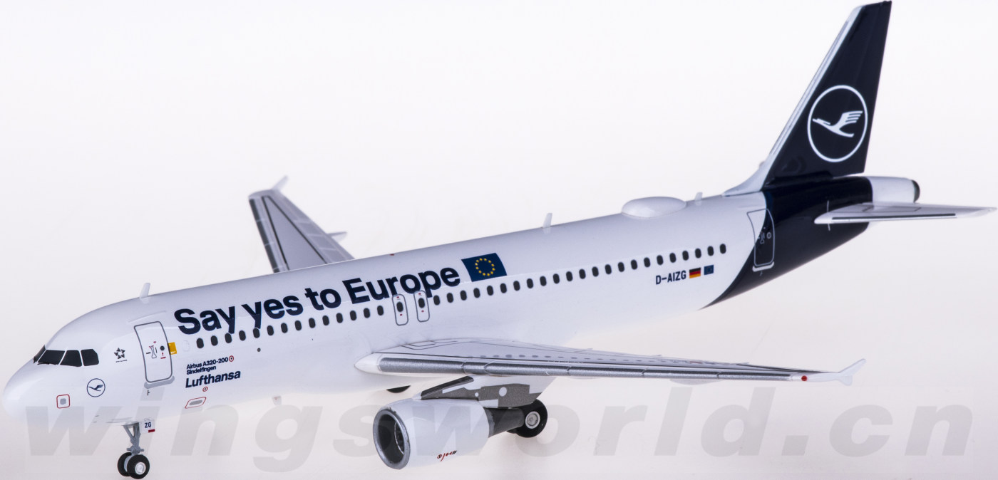 herpa 1:200 559997 lufthansa 汉莎航空 airbus a320 d-aizg say yes